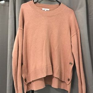 Madewell Cropped Button Sweater